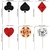 Ephlyn 24 Piezas Decoraciones para Cupcakes Casino Las Vegas - comprar online