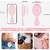 Mini Cepillo Desenredante Jurrissa Rosa Portátil para Cabello - comprar online