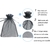 Bolsas de Organza Wudygirl 100 Piezas 13x18cm Negro - comprar online