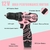 Taladro Inalámbrico COMOWARE 12V Rosa con 23 Piezas y Luz LED - comprar online