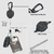 Soporte de Identificación Retráctil AIDSOTOU 2pack Negro - comprar online