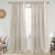 Cortinas Translucidas KOUFALL 152x228 cm Lino/Poliéster - comprar online