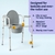 Comoda 3-en-1 Medline Acero Plegable 7.1L Asiento Estándar - comprar online