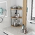 Organizador de Baño Esquinero Dorhors 3 Niveles Madera Rústica - comprar online