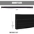 Barrera de Corrientes Suptikes 2 Piezas 5.1 cm x 99 cm Negro - comprar online