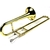 Trombón Mini Diginex Bb Laca Dorada con Estuche y Boquilla en internet