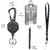Soporte de Identificación Retráctil AIDSOTOU 2pack Negro en internet