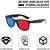 Gafas 3D Anaglifo Jinshining Rojas y Azules para TV en internet