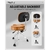 Silla de Tambor Donner EC6748 Ajustable con Respaldo Marrón en internet