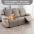 Funda de Sofá Reclinable 3 Plazas YUEANG Impermeable Taupe en internet