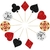Ephlyn 24 Piezas Decoraciones para Cupcakes Casino Las Vegas en internet