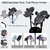 Soporte de teléfono de doble taza JINKEY GT10090 ajustable en internet