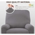 Funda de Sofá Recliner Easy-Going Gris Claro 4 Piezas en internet