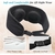 Máscara de Sueño V-Checker con Auriculares Bluetooth 3D Negra - Del Mundo