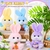 Conejos de Pascua de Peluche Shappy 30 cm 4 Pcs Coloridos - Del Mundo