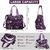 Bolso Tote YouNuo Púrpura 33x30x13 cm con Múltiples Bolsillos - Del Mundo