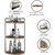 Organizador de Baño Esquinero Dorhors 3 Niveles Madera Rústica - Del Mundo