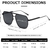 Gafas de sol TIANYESY retro unisex 70s con protección UV - Del Mundo