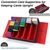 Caja de Almacenamiento de Cartas Venssu 5 Filas 3800+ Negro/Rojo - Del Mundo
