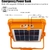 Luz Solar Portátil CREATESTAR 100W 12000mAh LED 4 Modos - Del Mundo