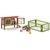 Set de Juego Schleich Casa de Conejos 9PC para Niños - Del Mundo
