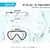 Máscara de buceo Cressi F-Dual y snorkel Tao Dry - Del Mundo