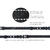Correa de Nylon para Perros YLSF 2mm 66cm Ajustable Negra - Del Mundo