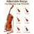 Soporte para Cello Musbeat de Caoba Ajustable 1/8 a 4/4 - Del Mundo