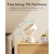 Ventilador de Escritorio CARONSORT Oscilante 9" Beige 3 Velocidades - Del Mundo
