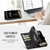 Funda de Cartera Kowauri para iPhone 16 Plus - Negro, 2 en 1 - Del Mundo