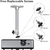 Soporte de Proyector de Techo Mini Drsn - Longitud 175mm - Aluminio - Del Mundo