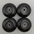 Ruedas de Skateboard CREAJOY 52mm 95A Set de 4 Negro - Del Mundo