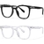 Gafas Anti-Luz Azul TR90 Cuadradas para Hombres y Mujeres - Del Mundo
