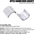 8 Piezas Shim de Manillar MWMNUN 22mm a 25mm Aluminio - Del Mundo