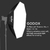 Softbox Octagonal 95cm Godox Montaje Bowens para Fotografía - Del Mundo