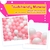 Pelotas de piscina Vanland 100 unidades 5.5 cm blancas y rosas - Del Mundo