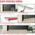 Bisel autoadhesivo para puerta NAKBINX 39.05 cm blanco - Del Mundo