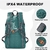 MIYCOO Mochila Plegable 45L Impermeable Verde para Viajes - Del Mundo