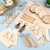 Kit de 100 Llaveros de Madera Briwooody para Grabado DIY - Del Mundo