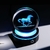 Figura de Caballo de Cristal 3D YWHL con Base LED 8cm - tienda online