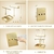 Soporte Organizador de Joyería Funlove Oro 3-en-1 para Collares y Anillos - tienda online