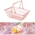 Mini cesta de compras Gadpiparty rosa 23.5x16x9 cm para niños - tienda online