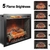Chimenea Eléctrica Genérico 70 cm Infrarroja con Panel Táctil - tienda online