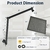 Imagen de Cabezal de Ducha de Lluvia PDPBath 10" Acero Inoxidable Negro Mate