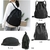 Imagen de Mochila de Cuerda CALACH Unisex Impermeable 25L Negra