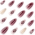 Imagen de Uñas Postizas Almendra Mediana YOLEZI 24 Pcs Diseño Floral