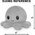 Imagen de Pulpo de Peluche Reversible TeeTurtle Rosa y Aqua 10 cm