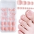 Imagen de Uñas Postizas para Dedos de los Pies Bellelfin 120pcs Cortas