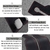 Imagen de Gancho para bolso de coche DYREOOE - Doble gancho negro 4 pcs