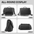 Imagen de Bolsa Mensajera Táctica Unisex Negra para Laptop 14"